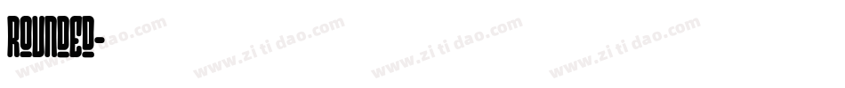 Rounded字体转换