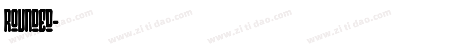 Rounded字体转换