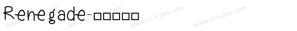 Renegade字体转换