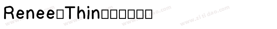 Renee-Thin字体转换