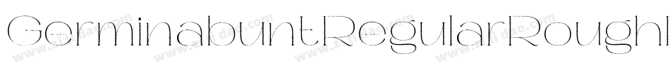 GerminabuntRegularRoughDemo-8Dvg字体转换