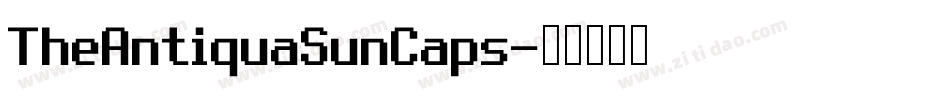 TheAntiquaSunCaps字体转换