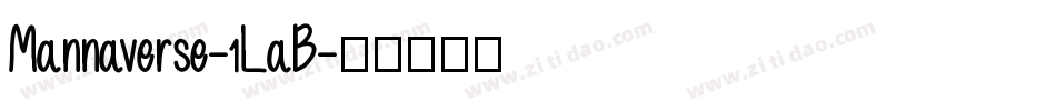 Mannaverse-1LaB字体转换
