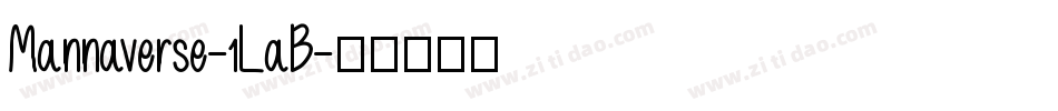 Mannaverse-1LaB字体转换
