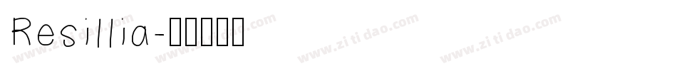 Resillia字体转换