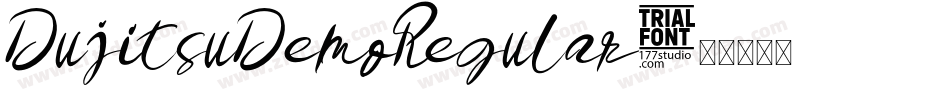 DujitsuDemoRegular字体转换