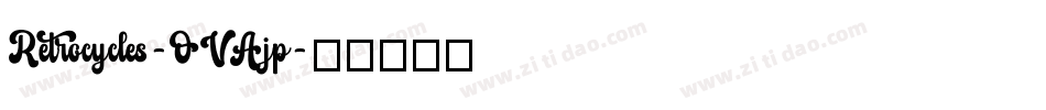 Retrocycles-OVAjp字体转换