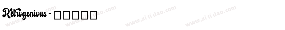 Retrogenious字体转换
