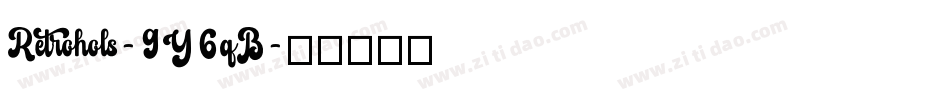 Retrohols-9Y6qB字体转换