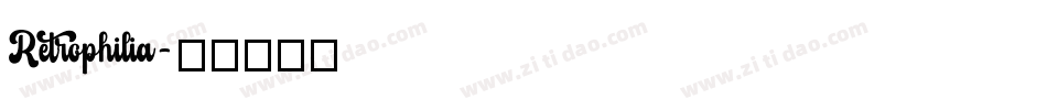 Retrophilia字体转换