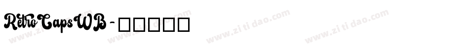 RetroCapsWB字体转换