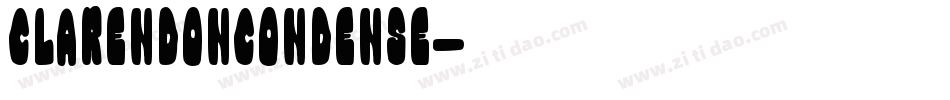 ClarendonCondense字体转换