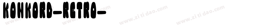 Konkord-Retro字体转换