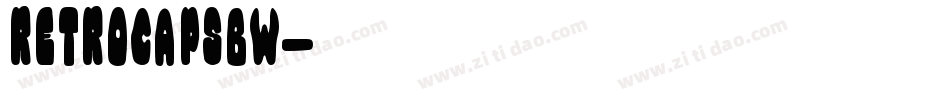 RetroCapsBW字体转换