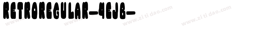 RetroRegular-4ejB字体转换