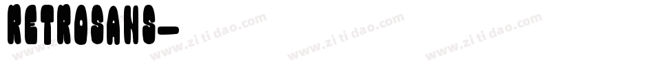 RetroSans字体转换