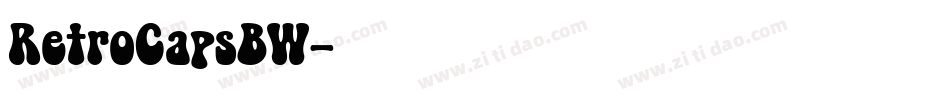RetroCapsBW字体转换