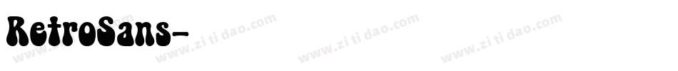 RetroSans字体转换
