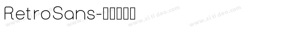 RetroSans字体转换