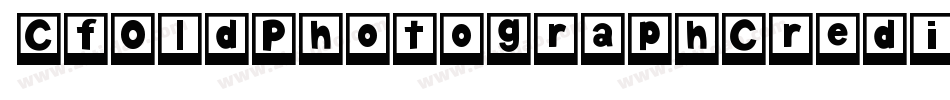 CfOldPhotographCreditRegular-6vjg字体转换