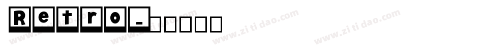 Retro字体转换