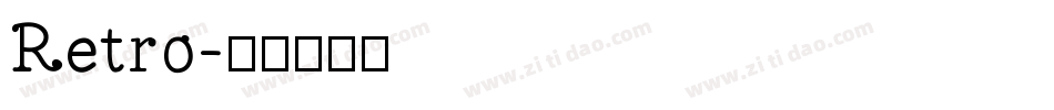 Retro字体转换