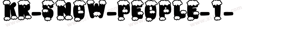 KR-Snow-People-1字体转换