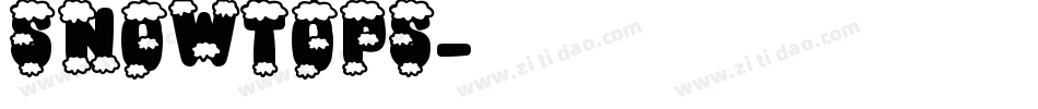 SNOWTOPS字体转换