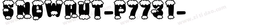 Snowhut-p7731字体转换