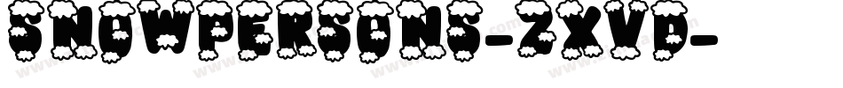 Snowpersons-zXVD字体转换