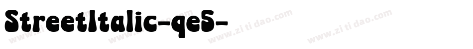StreetItalic-qe5字体转换