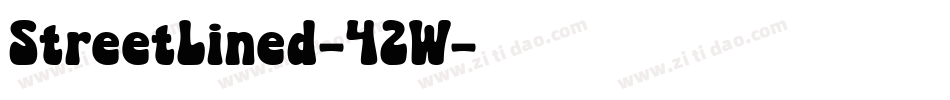 StreetLined-42W字体转换