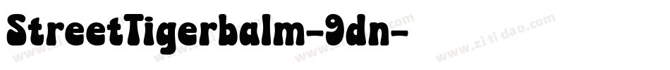 StreetTigerbalm-9dn字体转换