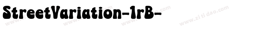 StreetVariation-1rB字体转换