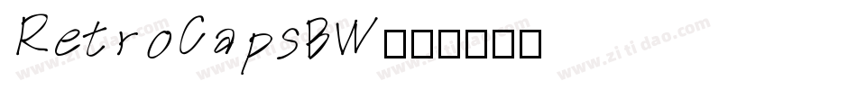 RetroCapsBW字体转换