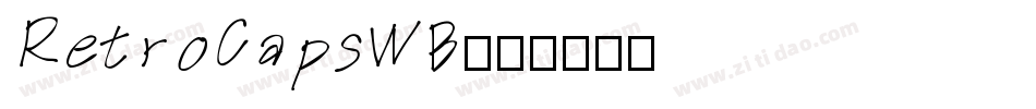 RetroCapsWB字体转换