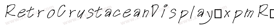 RetroCrustaceanDisplay-xpmR字体转换