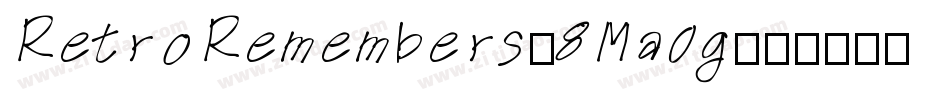 RetroRemembers-8Ma0g字体转换