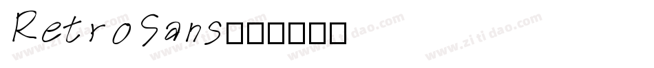 RetroSans字体转换