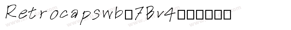 Retrocapswb-7Bv4字体转换