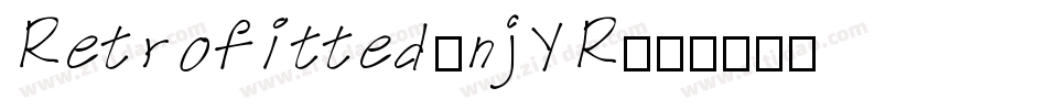 Retrofitted-njYR字体转换