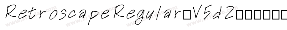 RetroscapeRegular-V5dZ字体转换