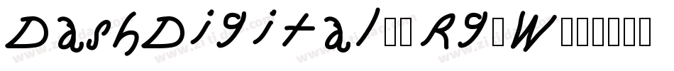 DashDigital7-Rg3W字体转换