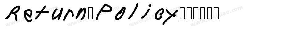 Return-Policy字体转换