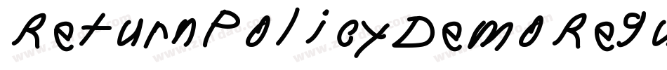 ReturnPolicyDemoRegular-Ydjq字体转换