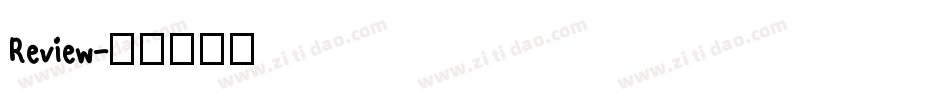 Review字体转换