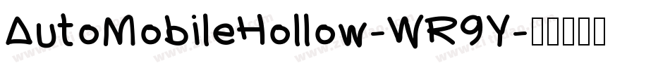 AutoMobileHollow-WR9Y字体转换