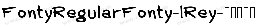 FontyRegularFonty-lRey字体转换