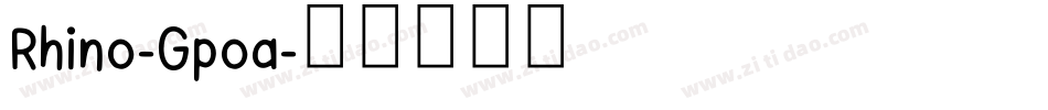 Rhino-Gpoa字体转换