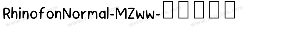 RhinofonNormal-MZww字体转换